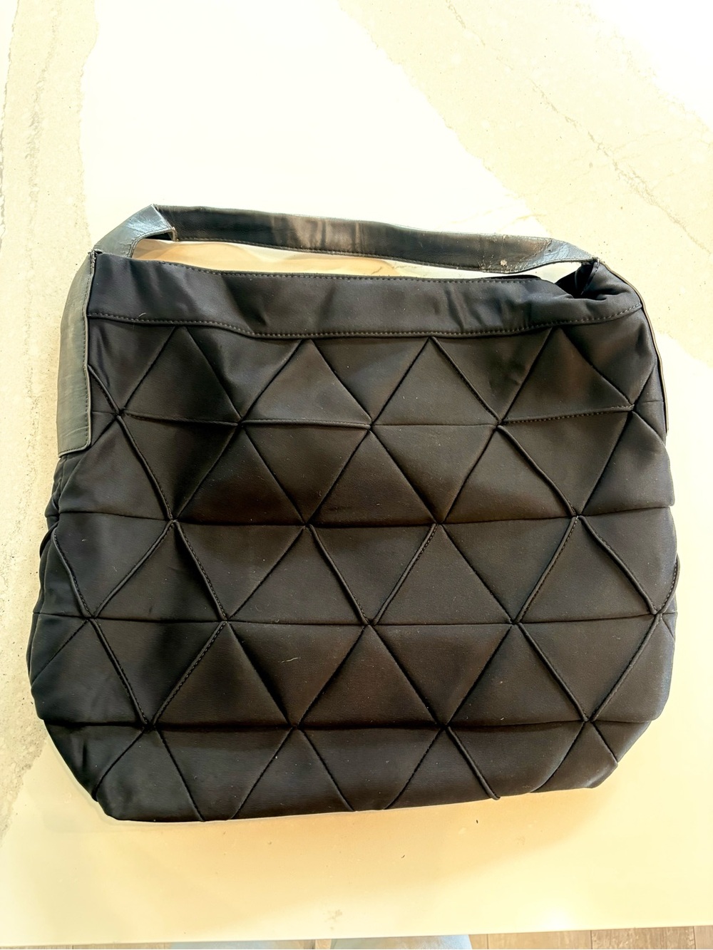 lululemon athletica Black Quilted laptop Shoulder Bag